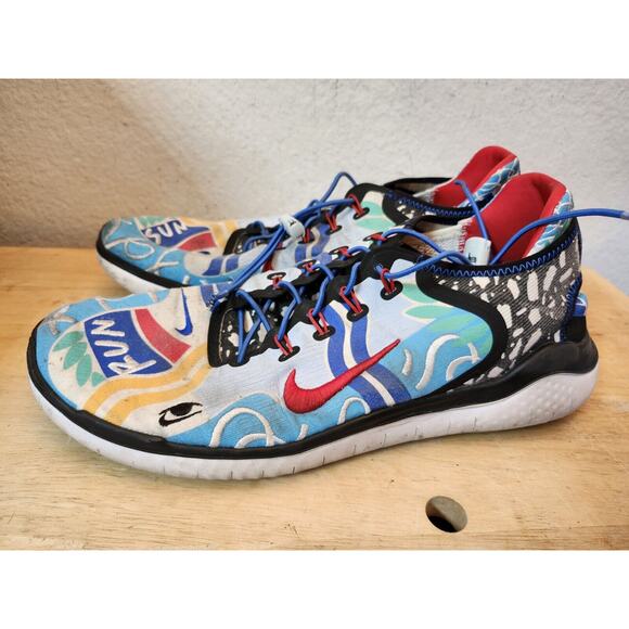 Nike‎ Free Run (RN) 2018 Kelly Anna "t-shirt" design Size 12.5 AH3966-104 - Picture 1 of 9